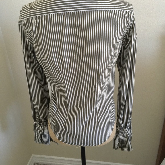 Frame striped blouse with ruffled cuffs - Picture 5 of 9